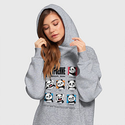 Женское худи-платье Настроение на каждый день, цвет: меланж — фото 2