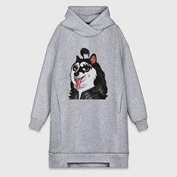 Женская толстовка-платье NFT Doge - Kiss