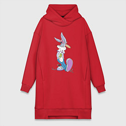 Женская толстовка-платье Bugs Bunny in the sneakers