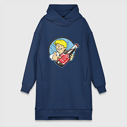 Женское худи-платье Vault Guybrush, цвет: тёмно-синий