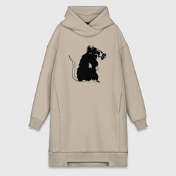 Женская толстовка-платье Gas rat