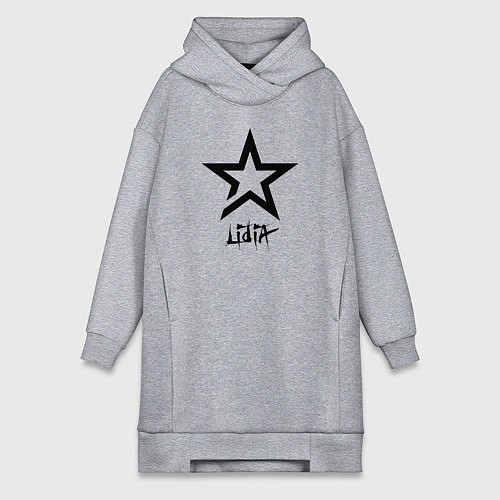 Женская толстовка-платье Lidia - star / Меланж – фото 1