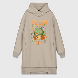 Женская толстовка-платье Mastodon - Skull