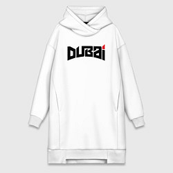 Женское худи-платье Дубай сити, цвет: белый