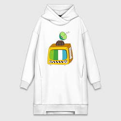 Женская толстовка-платье Спутниковое тв