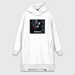 Женская толстовка-платье Крик с телефоном
