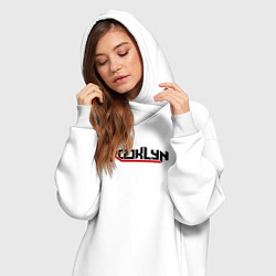 Женское худи-платье Brooklyn USA, цвет: белый — фото 2