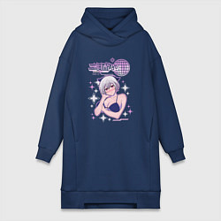 Женская толстовка-платье Futsukayoi,Y2K стиль