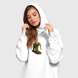 Женское худи-платье Лирили ларила, цвет: белый — фото 2