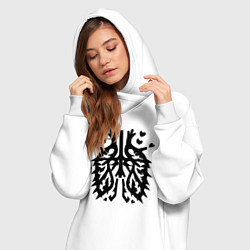 Женское худи-платье Легкие любви с шипами, цвет: белый — фото 2