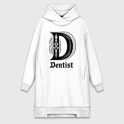 Женская толстовка-платье D - dentist