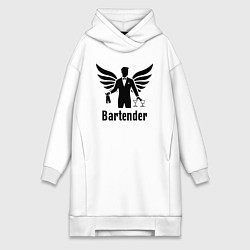 Женская толстовка-платье Бармен с крыльями