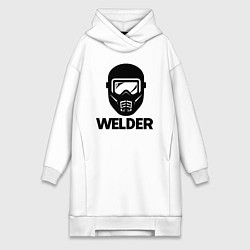 Женская толстовка-платье Маска сварщика