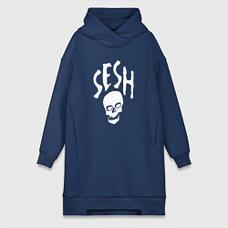 Женское худи-платье Team Sesh, цвет: тёмно-синий