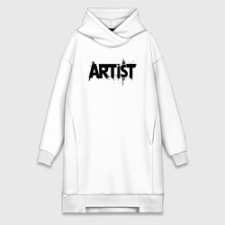 Женская толстовка-платье Художник в стиле граффити