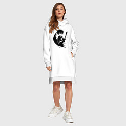 Женское худи-платье Художник с кистью аниме, цвет: белый — фото 2
