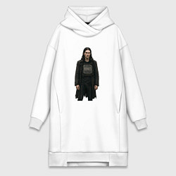 Женское худи-платье Bones в бронежелете, цвет: белый