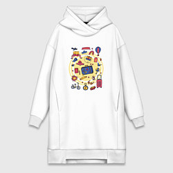 Женская толстовка-платье Летние путешествия