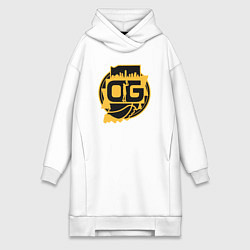 Женское худи-платье OG Pacers, цвет: белый