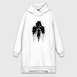 Женское худи-платье Нейт Диас эпичное граффити, цвет: белый