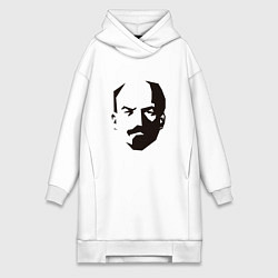 Женская толстовка-платье Владимир Ленин абстрактный портрет