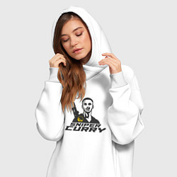 Женское худи-платье Снайпер Карри, цвет: белый — фото 2