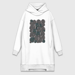 Женская толстовка-платье Камбала