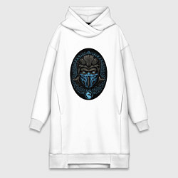 Женское худи-платье Sub-zero kombat, цвет: белый