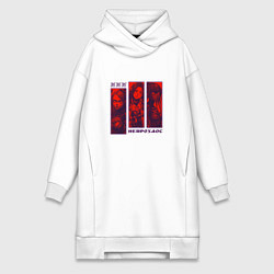 Женская толстовка-платье Киборги и нейрохаос