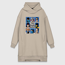 Женское худи-платье Кровавая связка, цвет: миндальный