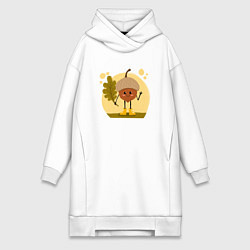 Женская толстовка-платье Малыш желудь