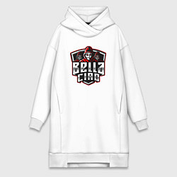 Женское худи-платье Bella ciao mans, цвет: белый