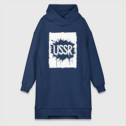 Женская толстовка-платье СССР в стиле граффити