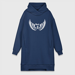 Женская толстовка-платье 8 марта с крыльями