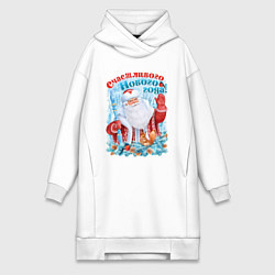 Женская толстовка-платье Счастливого Нового года