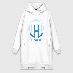 Женская толстовка-платье Логотип House Music