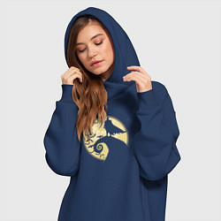 Женское худи-платье Batman nightmare, цвет: тёмно-синий — фото 2