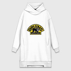 Женское худи-платье HC Boston Bruins Label, цвет: белый