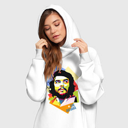 Женское худи-платье Che Guevara Art, цвет: белый — фото 2