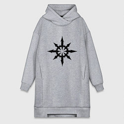 Женское худи-платье Герб Демонов, цвет: меланж