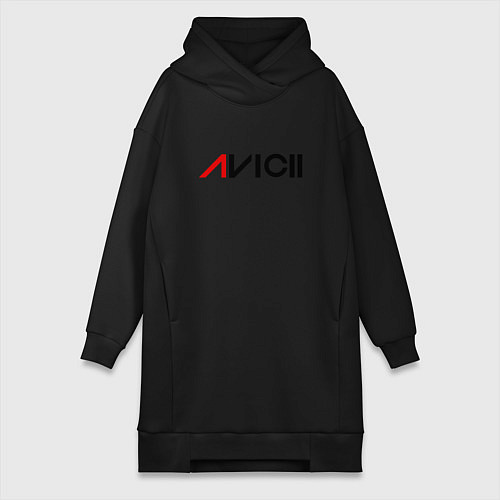 Женская толстовка-платье Avicii / Черный – фото 1