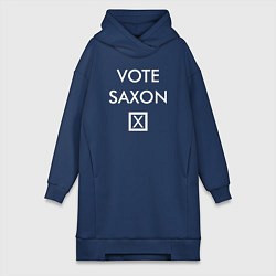 Женское худи-платье Vote Saxon, цвет: тёмно-синий