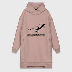 Женская толстовка-платье Audi quattro