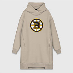 Женское худи-платье Boston Bruins, цвет: миндальный