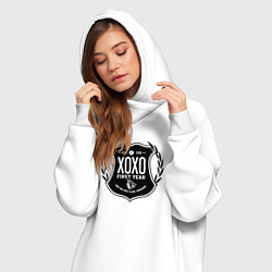 Женское худи-платье EXO XOXO, цвет: белый — фото 2