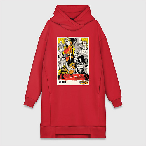 Женская толстовка-платье Kill Bill Stories / Красный – фото 1