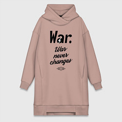 Женская толстовка-платье War never changes