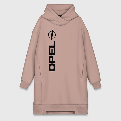 Женская толстовка-платье OPEL / Пыльно-розовый – фото 1