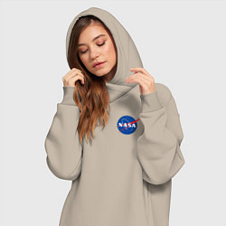Женское худи-платье NASA, цвет: миндальный — фото 2