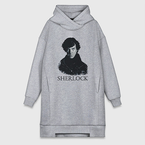 Женская толстовка-платье Sherlock Art / Меланж – фото 1